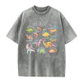Women's Fitted Short-Sleeve Autism Awareness T-Shirt - Smooth, Seamless Fabric, Vibrant Graphics, "It’s Ok To Be Different" Dinosaur Design, Neurodiversity Gift for SPED Teachers