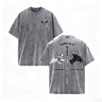 Men's Pure Cotton Christian Clothing - Faith Print, Bible Verse, Angel Wings Faith Message, Short-Sleeve T-Shirt, Casual Classic Cut, Free Arm Movement, Chinese New Year Theme